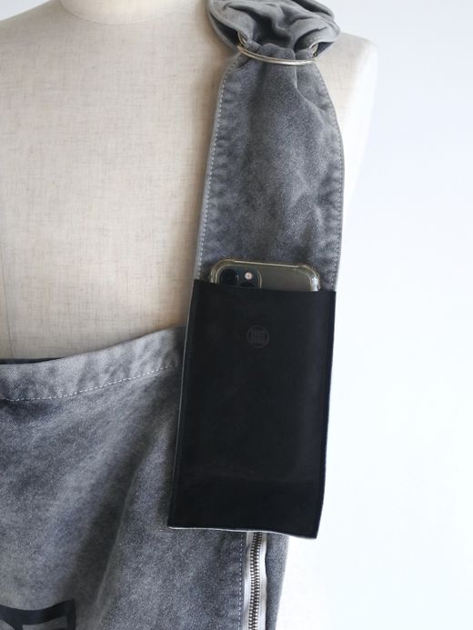 ANACHRONORM SULFUR  DYED CANVAS タスキショルダー / Black