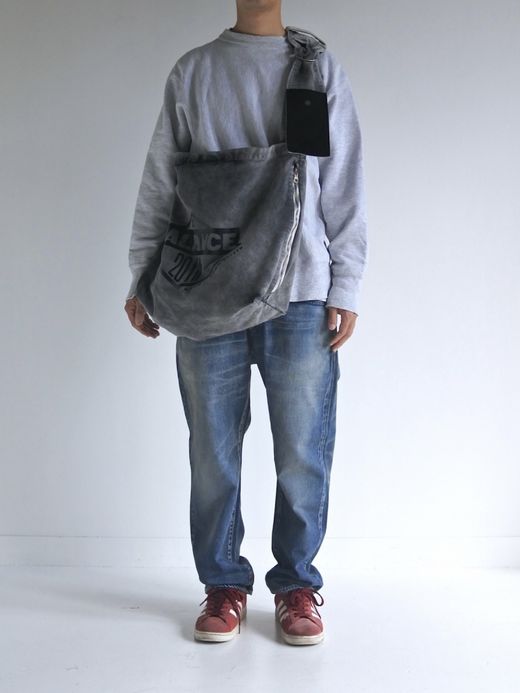 ANACHRONORM SULFUR  DYED CANVAS タスキショルダー / Black