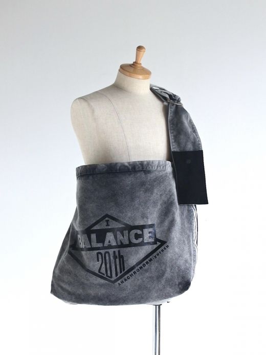 ANACHRONORM SULFUR  DYED CANVAS タスキショルダー / Black