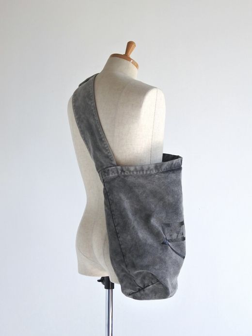 ANACHRONORM SULFUR  DYED CANVAS タスキショルダー / Black