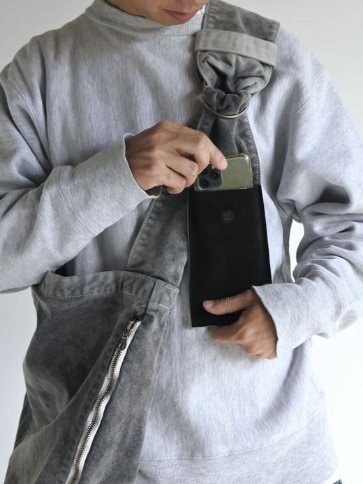 ANACHRONORM SULFUR  DYED CANVAS タスキショルダー / Black