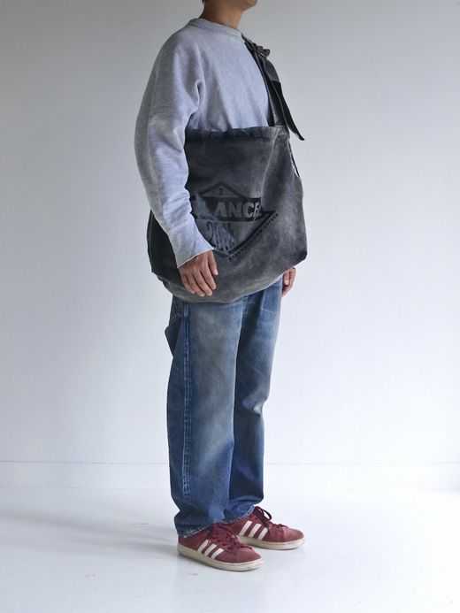 ANACHRONORM SULFUR  DYED CANVAS タスキショルダー / Black