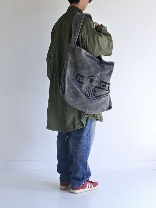 ANACHRONORM SULFUR  DYED CANVAS タスキショルダー / Black