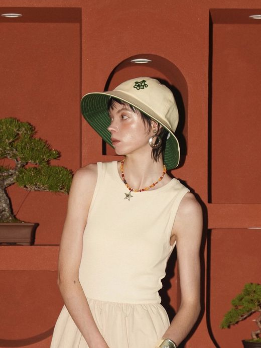 AMBERGLEAM EMBROIDERY LOGO HAT / 2colors