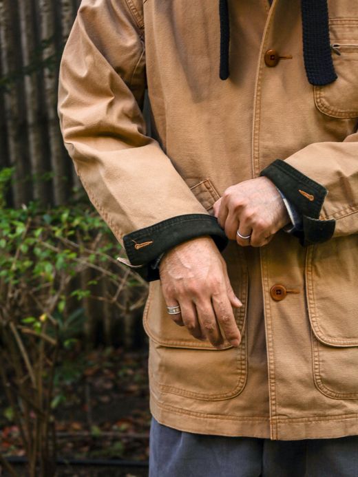 L.L.Bean MEN'S ORIGINAL FIELD COAT, COTTON LINER / Saddle