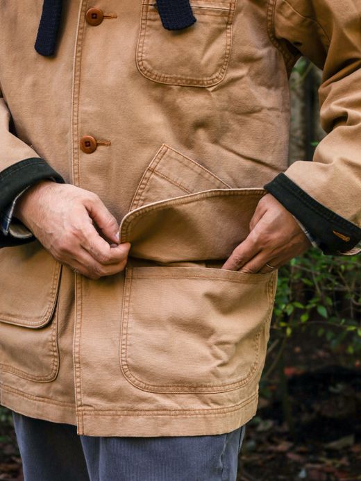 L.L.Bean MEN'S ORIGINAL FIELD COAT, COTTON LINER / Saddle