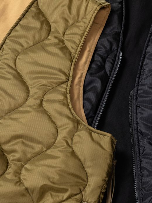 ANACHRONORM REVERSIBLE QUILTED VEST / Khaki