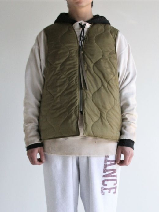 ANACHRONORM REVERSIBLE QUILTED VEST / Khaki