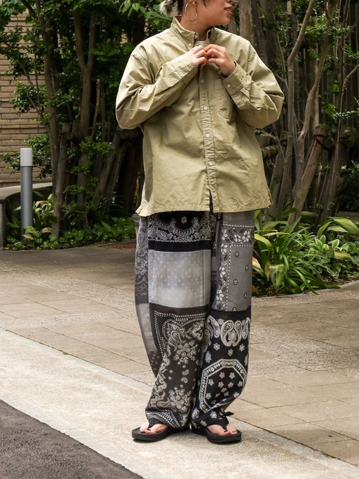 ANACHRONORM STANDARD WIDE B.D SHIRTS / Lt.olive