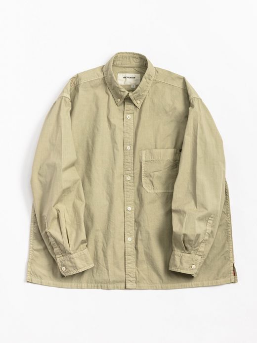 ANACHRONORM STANDARD WIDE B.D SHIRTS / Lt.olive