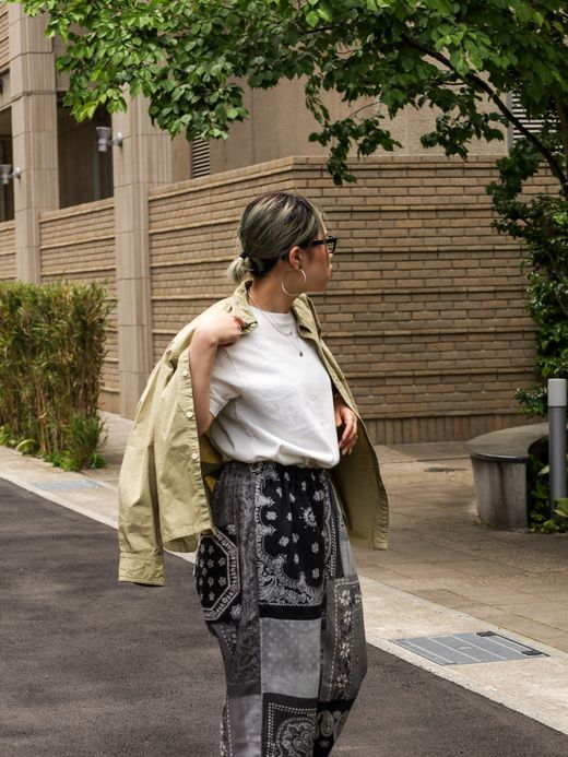 ANACHRONORM STANDARD WIDE B.D SHIRTS / Lt.olive