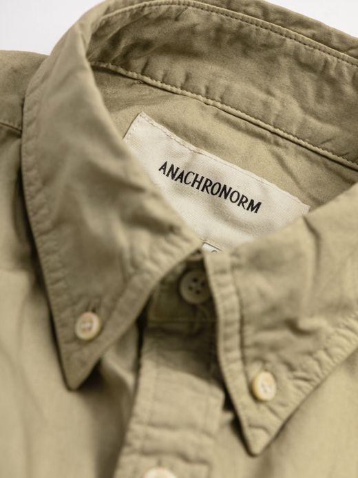 ANACHRONORM STANDARD WIDE B.D SHIRTS / Lt.olive