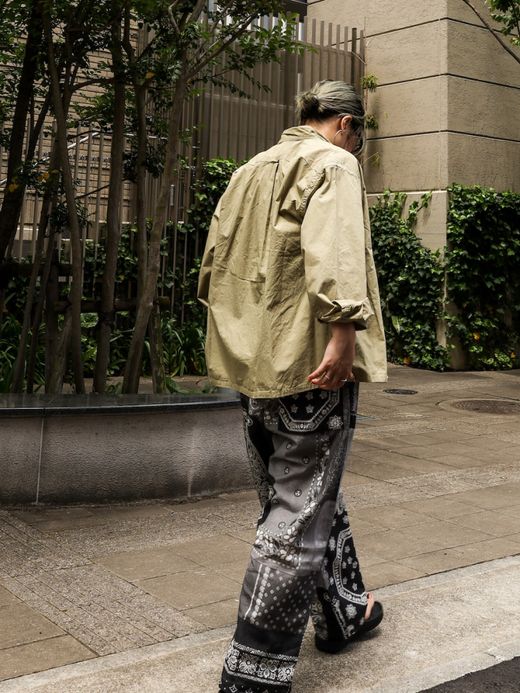 ANACHRONORM STANDARD WIDE B.D SHIRTS / Lt.olive