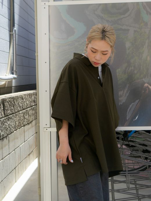 S.F.C BIG SS POLO / Olive