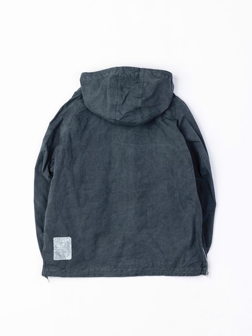 ANACHRONORM OVER DYED ANORAK PULLOVER JACKET / Navy