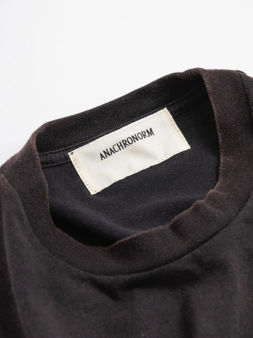 ANACHRONORM COLLEGE PRINT S/S T-S / Black