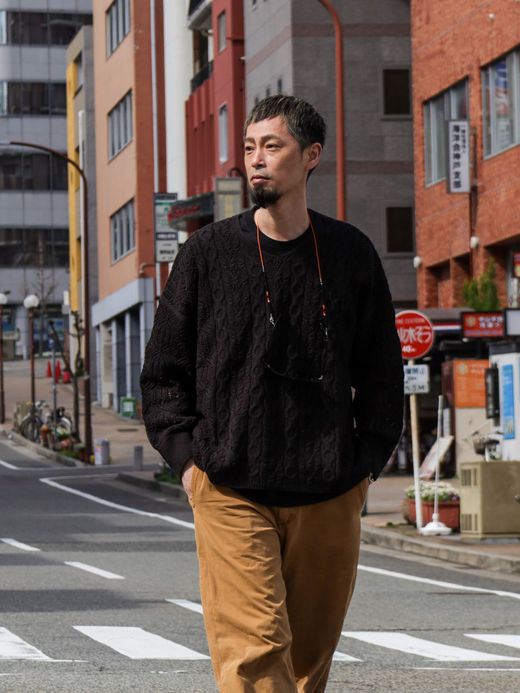 VOO JACQUARD SPRING V / 炭 Black