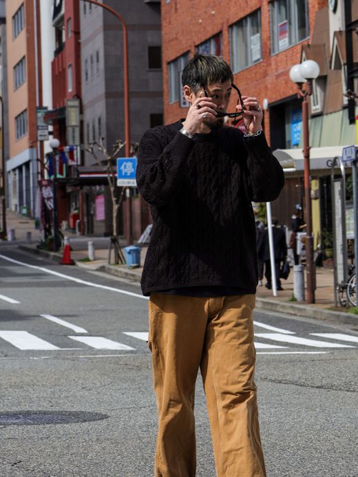 VOO JACQUARD SPRING V / 炭 Black