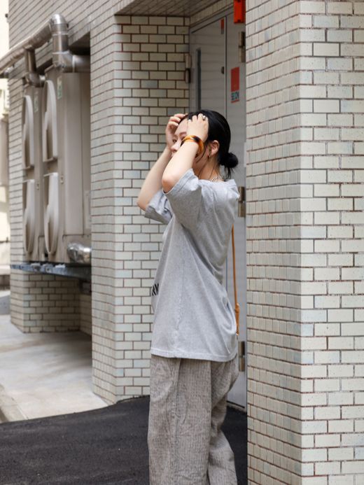 ANACHRONORM BROOKLYN PRINTED S/S T-S / Ash gray