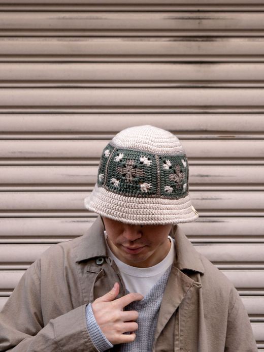 VOO CROSS WOVEN HAT / Beige