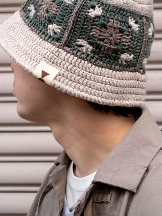VOO CROSS WOVEN HAT / Beige