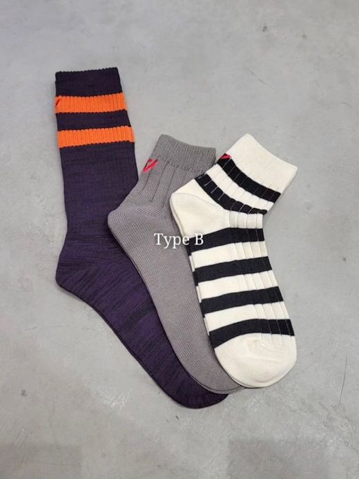 VOO GOOD COMBO SOCKS / 3colors