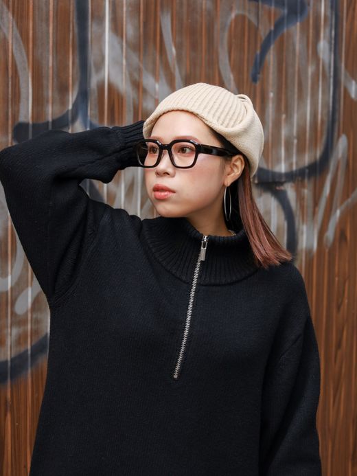 AMBERGLEAM HALF ZIP WARM  ONEPIECE / 3colors