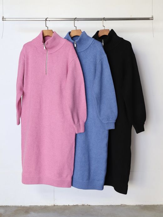 AMBERGLEAM HALF ZIP WARM  ONEPIECE / 3colors