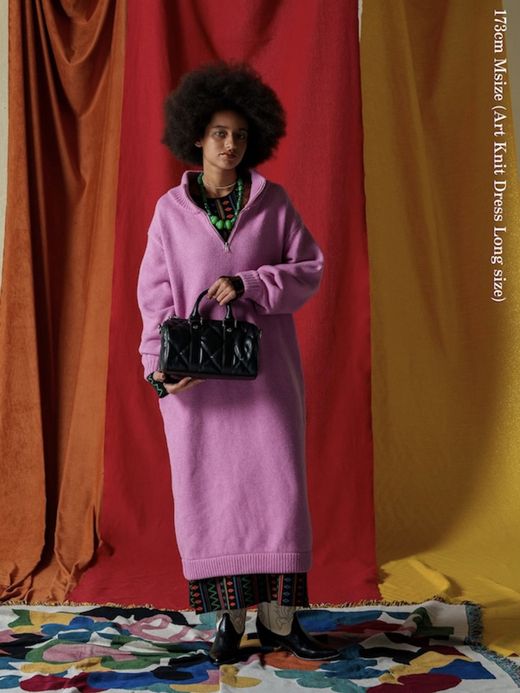 AMBERGLEAM HALF ZIP WARM  ONEPIECE / 3colors