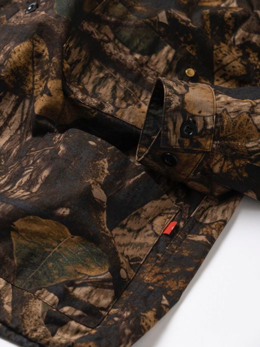 ANACHRONORM AN121 / REAL TREE COVERALL SHIRTS / Brown