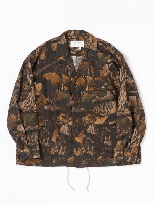 ANACHRONORM AN121 / REAL TREE COVERALL SHIRTS / Brown
