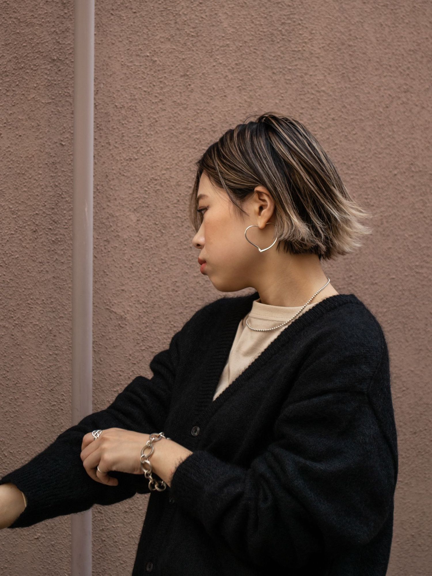 S.F.C MOHAIR CARDIGAN / Black | FLATBUSH（フラットブッシュ）公式