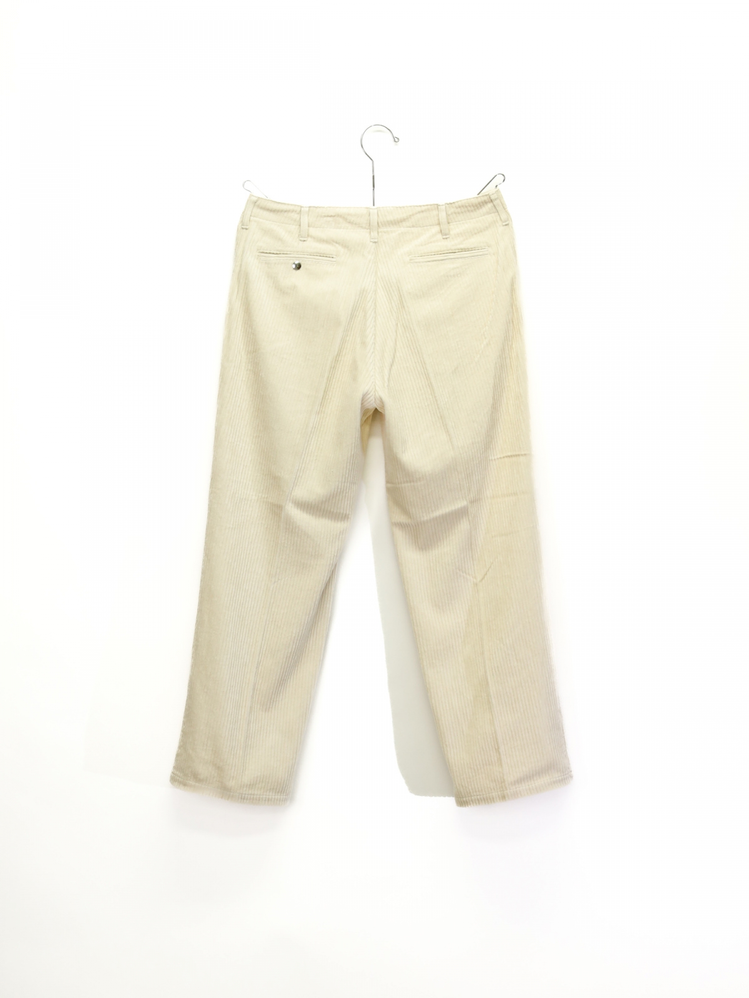 パンツ e.sen tony (corduroy) ivory 23fw e.sen TONY / Ivory | FLATBUSH（フラットブッシュ）公式