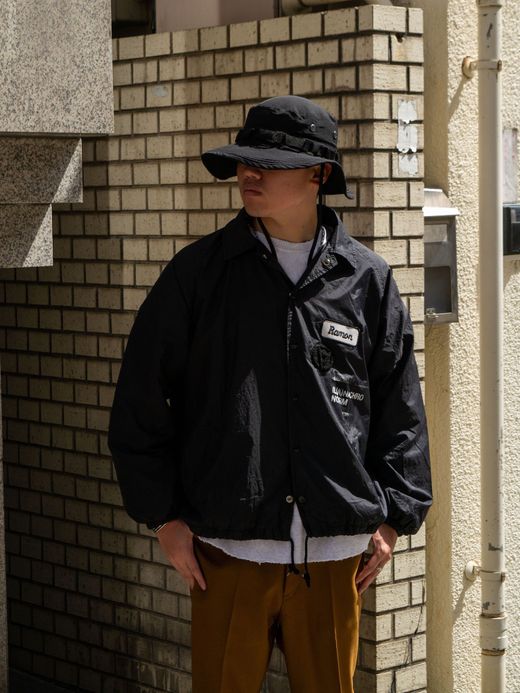 ANACHRONORM PATCHED NYLON COACH / Black