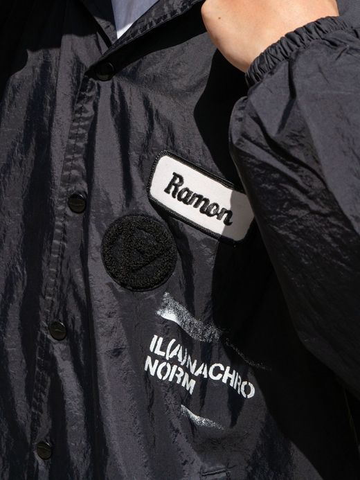 ANACHRONORM PATCHED NYLON COACH / Black