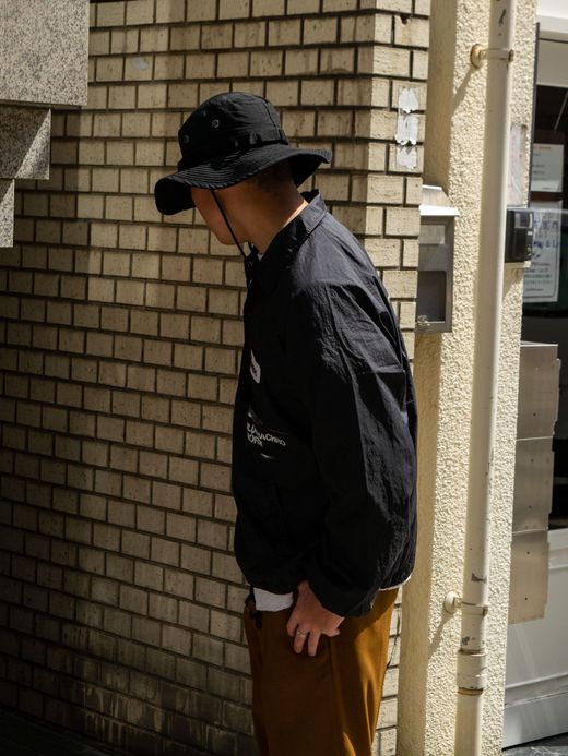 ANACHRONORM PATCHED NYLON COACH / Black