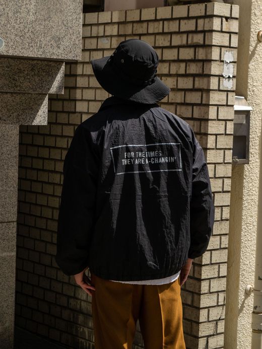 ANACHRONORM PATCHED NYLON COACH / Black