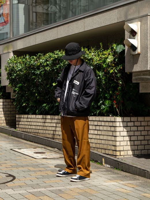 ANACHRONORM PATCHED NYLON COACH / Black