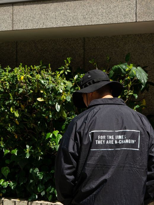 ANACHRONORM PATCHED NYLON COACH / Black