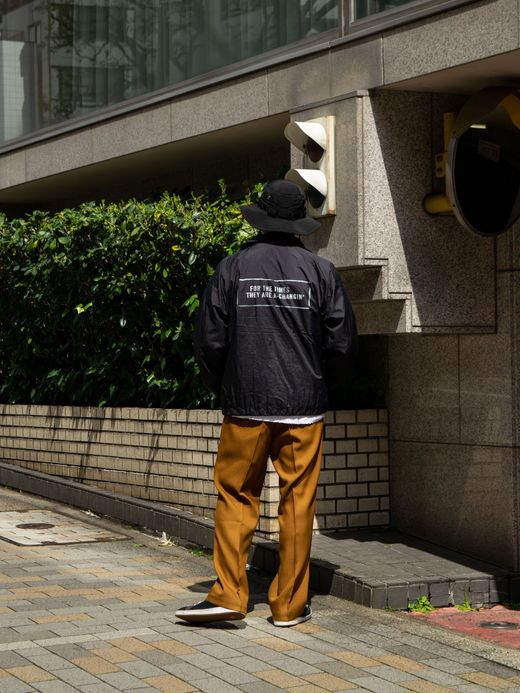ANACHRONORM PATCHED NYLON COACH / Black