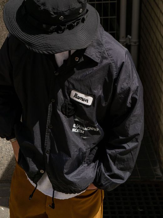 ANACHRONORM PATCHED NYLON COACH / Black