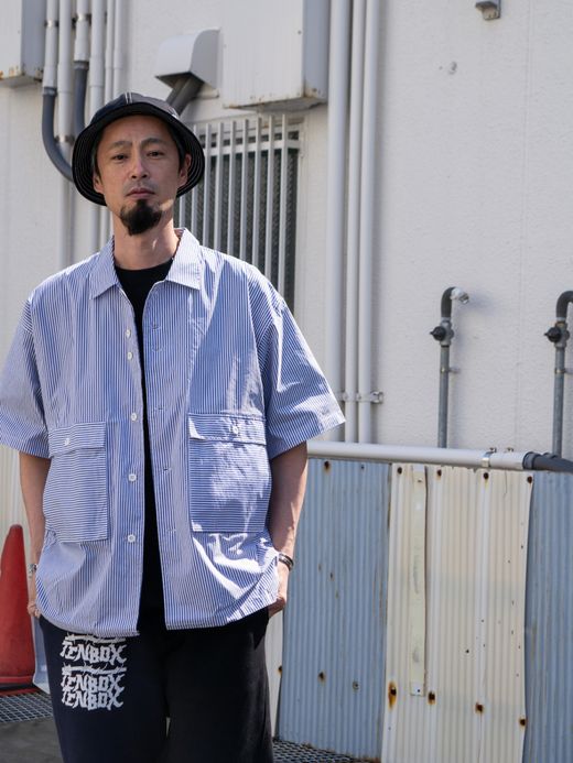 TENBOX DRUG DEALER SHIRT / Blue stripe