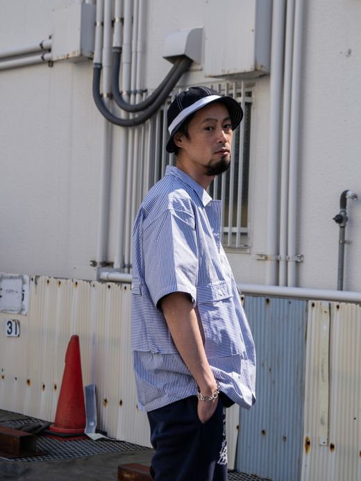 TENBOX DRUG DEALER SHIRT / Blue stripe