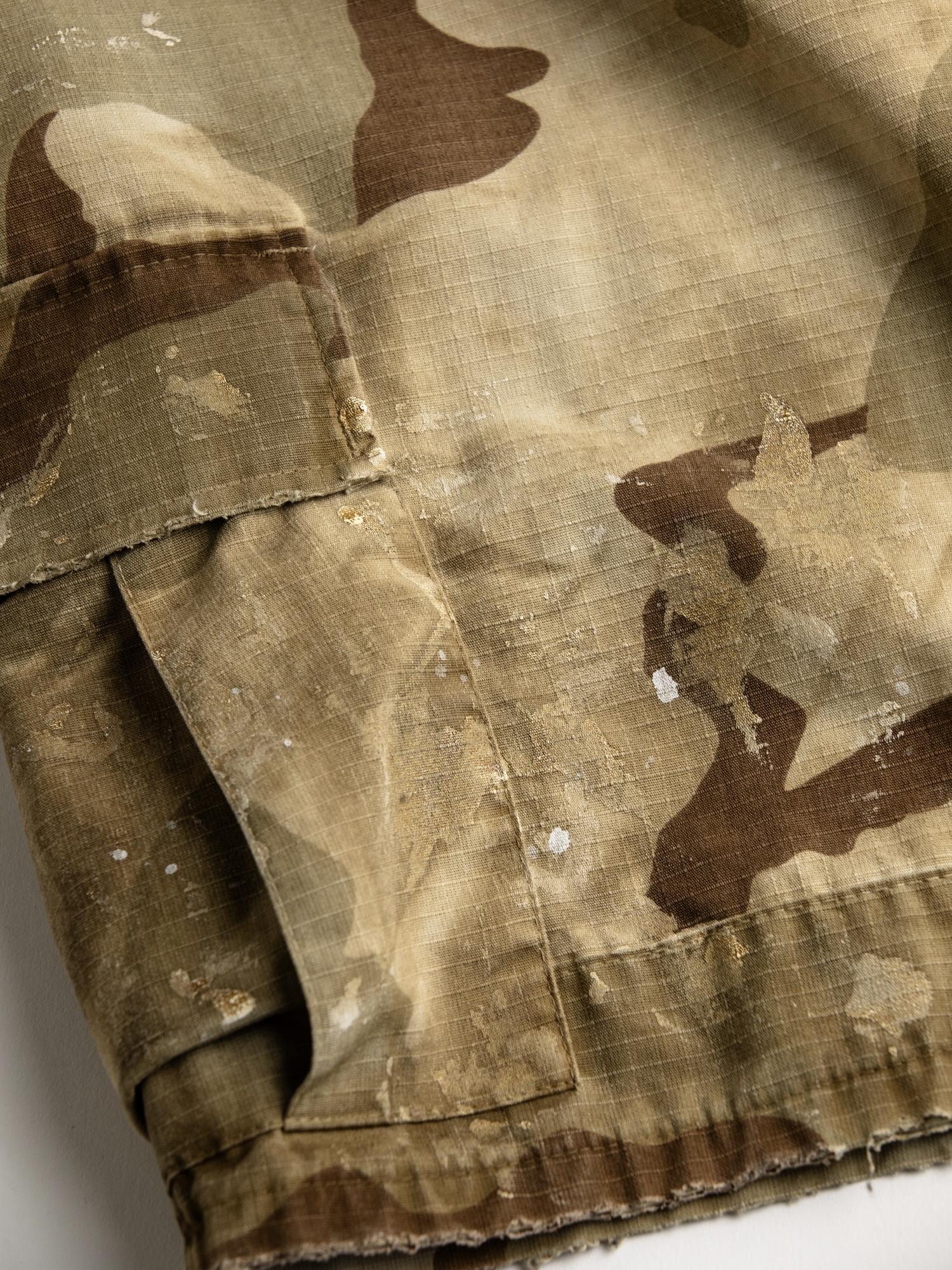 ANACHRONORM DIRTPAINT DESSERT CAMO SHORT PANTS / Beige