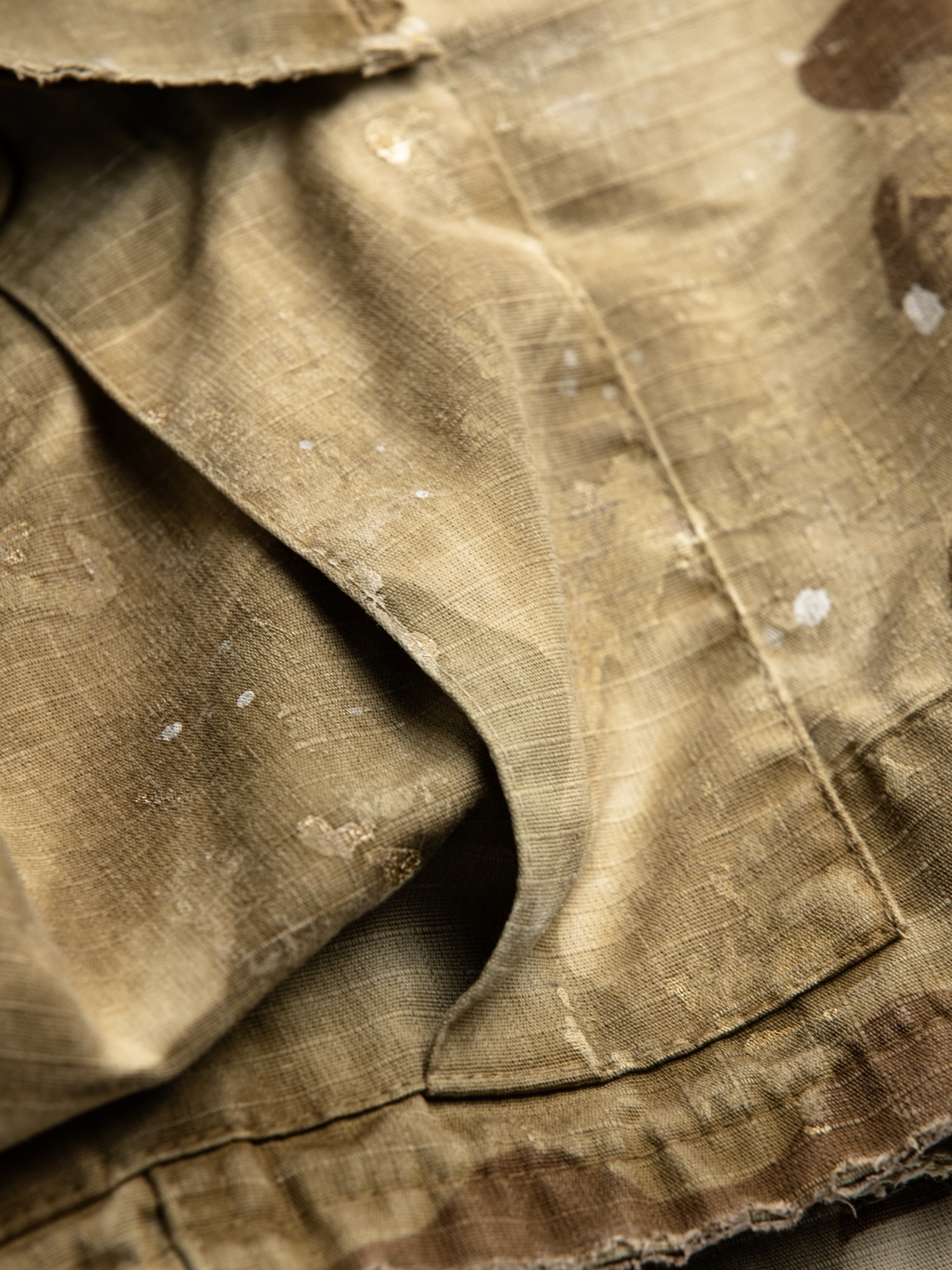 ANACHRONORM DIRTPAINT DESSERT CAMO SHORT PANTS / Beige