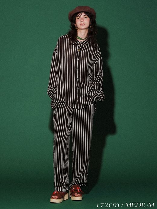 AMBERGLEAM ORIGINAL GATHER PANTS / 3colors