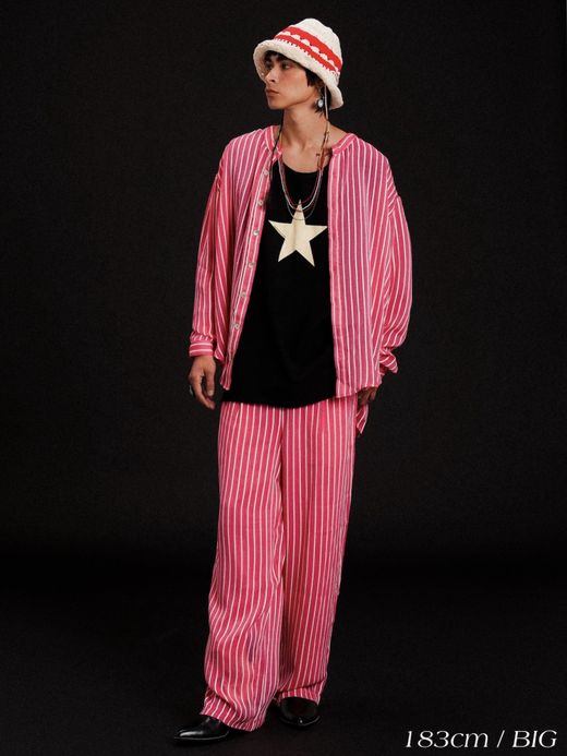 AMBERGLEAM ORIGINAL GATHER PANTS / 3colors