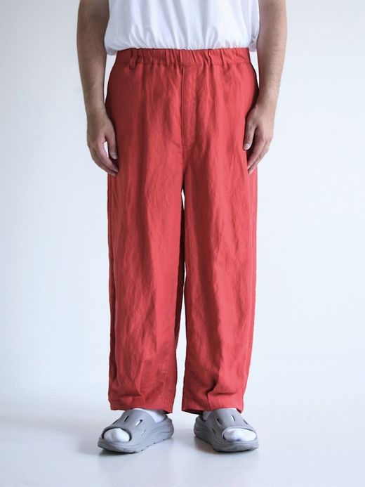ANACHRONORM RAYON HEM TUCK EASY PANTS / Orange