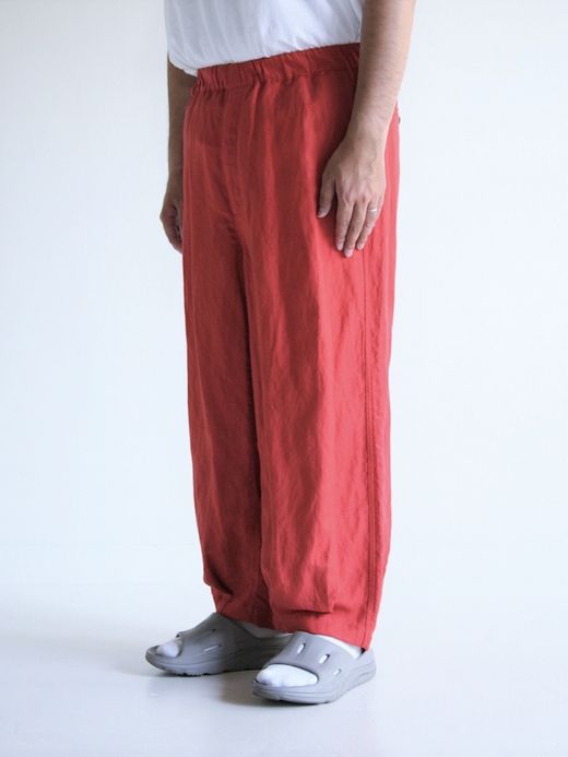 ANACHRONORM RAYON HEM TUCK EASY PANTS / Orange