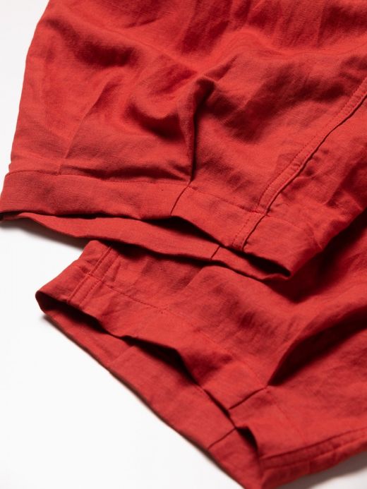 ANACHRONORM RAYON HEM TUCK EASY PANTS / Orange